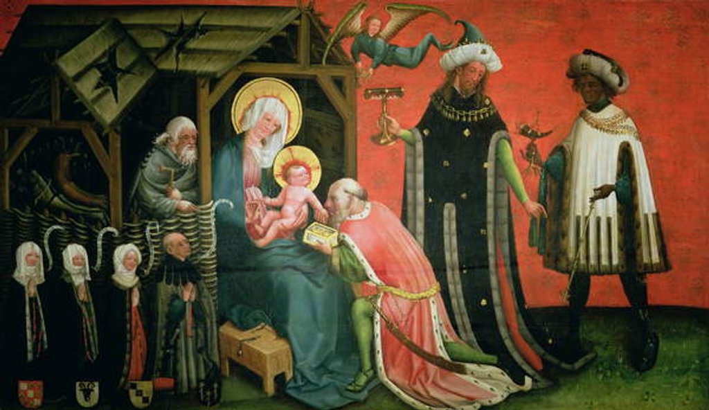 Detail of The Adoration of the Magi by German School