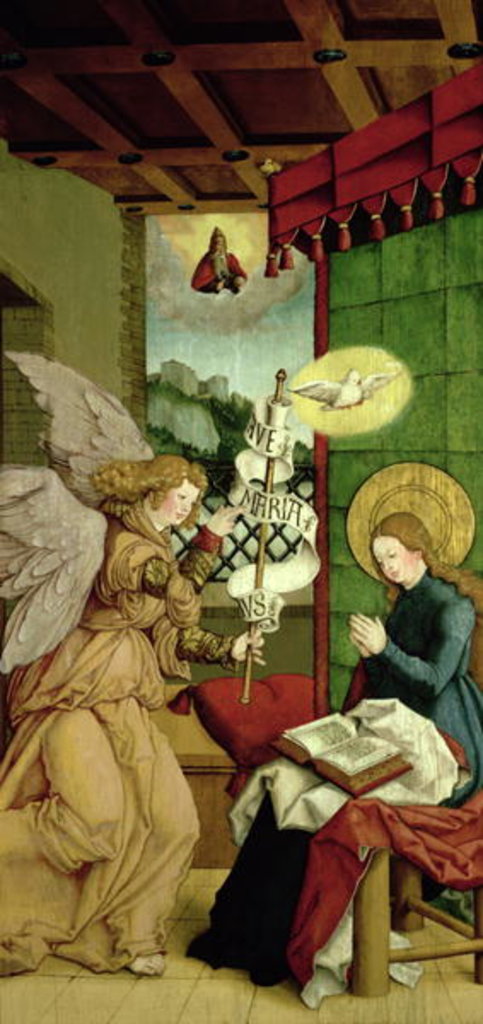 Detail of The Annunciation by Master of Messkirch