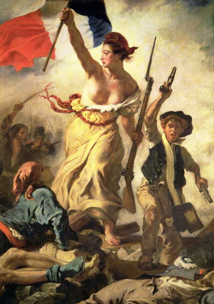 Detail of Liberty Leading the People, 28 July 1830, c.1830-31 by Ferdinand Victor Eugene Delacroix