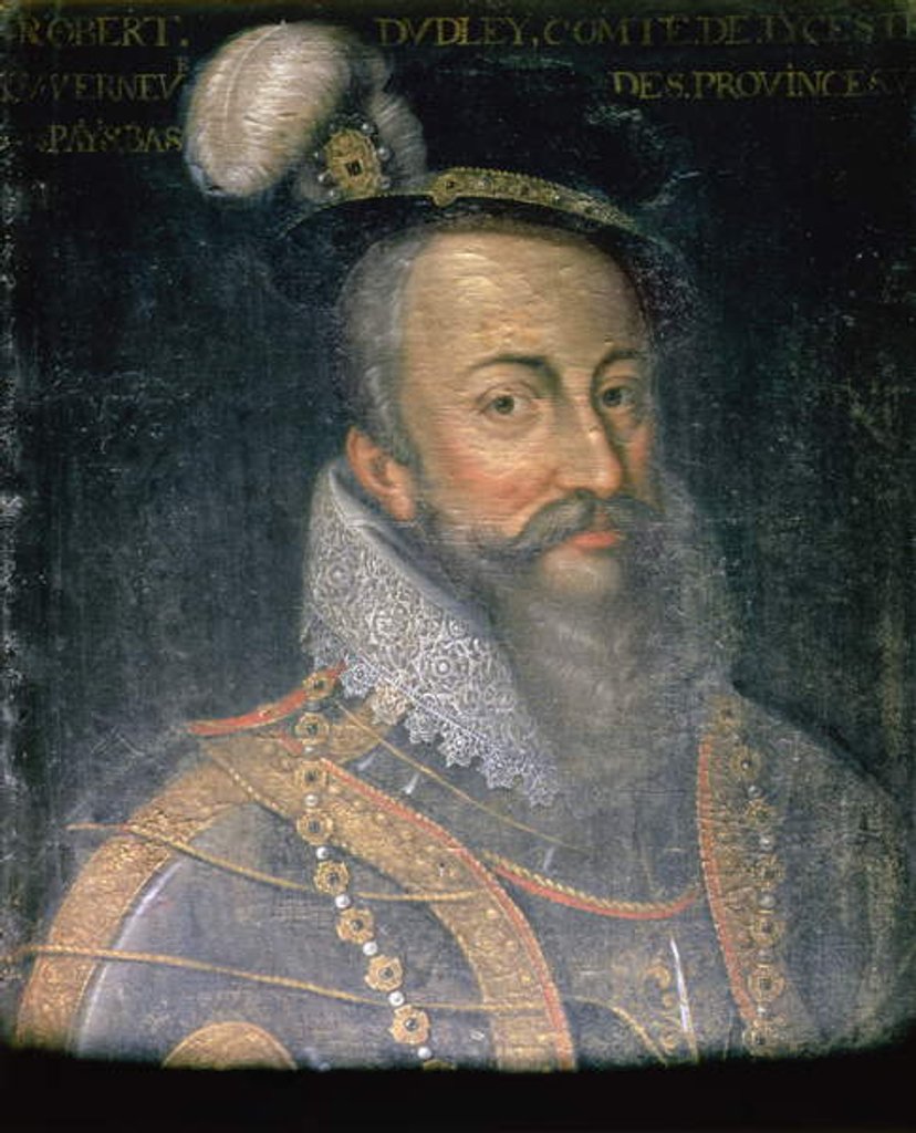 Detail of Portrait of Robert Dudley Earl of Leicester by Jean Monier or Mosnier