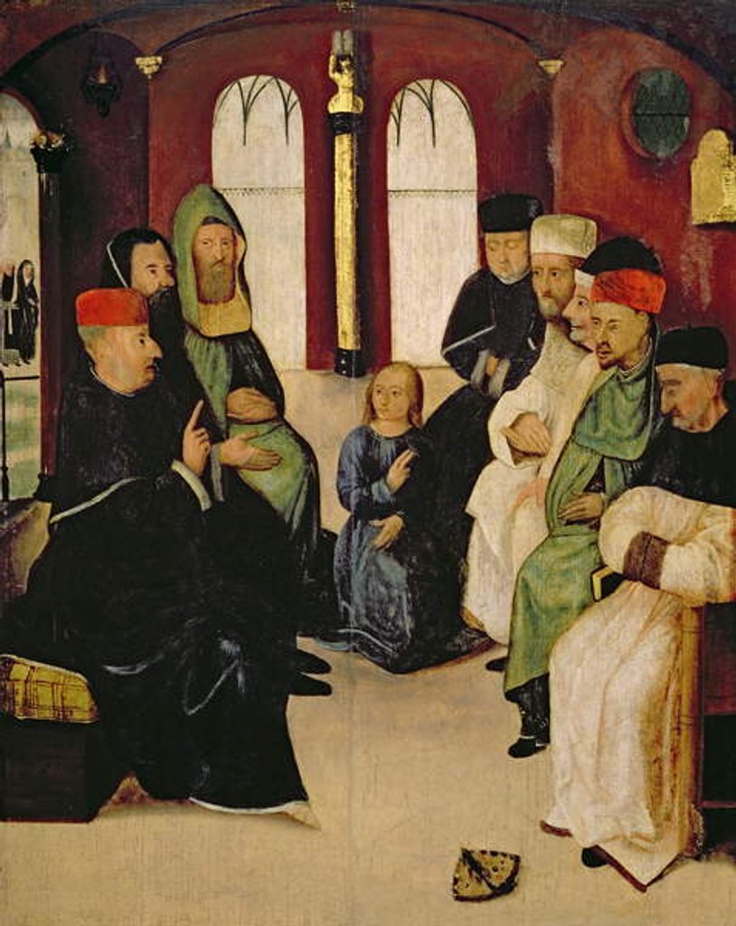 Detail of Christ Among the Doctors by Master M S