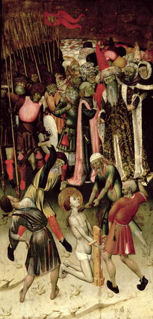 Detail of The Persecution of St. George. c.1435 by Bernardo Martorell