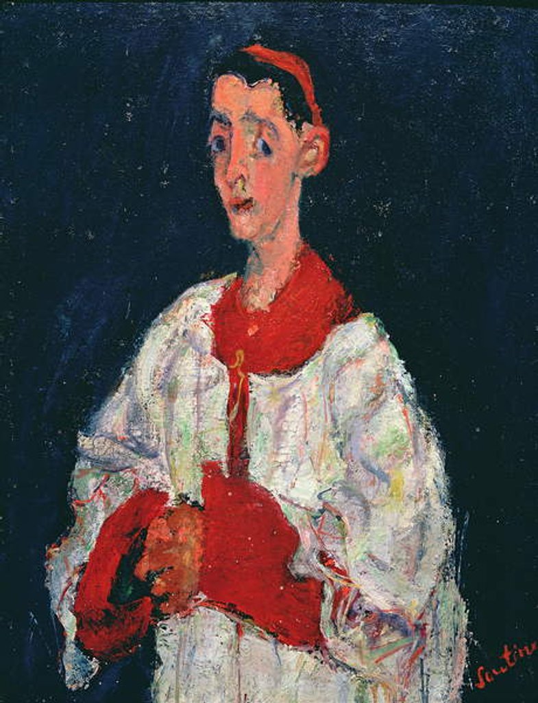 Detail of Choir Boy, 1928 by Chaim Soutine
