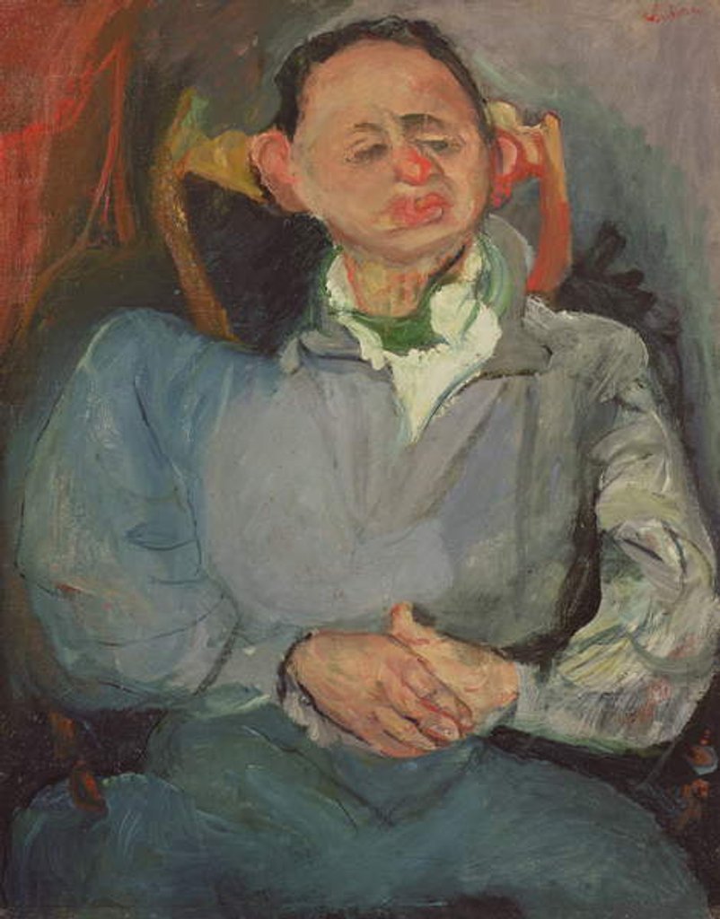 Detail of Portrait of Oscar Miestchaninoff 1923 by Chaim Soutine