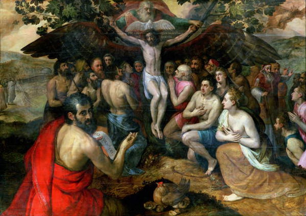 Detail of Allegory of the Trinity by Frans Floris