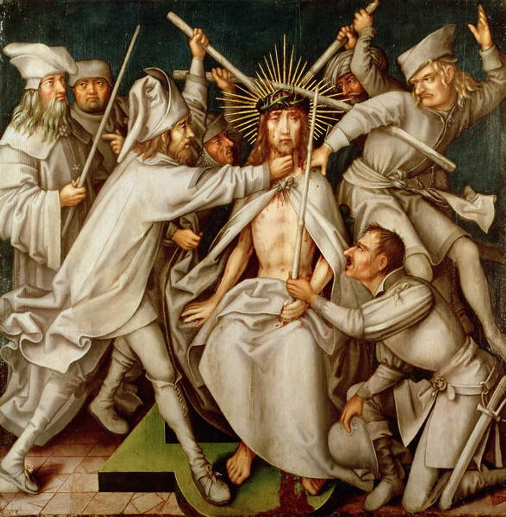 Detail of The Flagellation by Hans (and workshop) Holbein the Elder