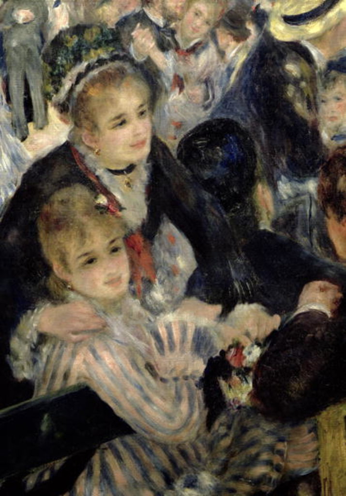 Detail of Ball at the Moulin de la Galette by Pierre Auguste Renoir