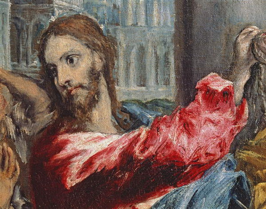 Detail of Christ Driving the Traders from the Temple by El Greco