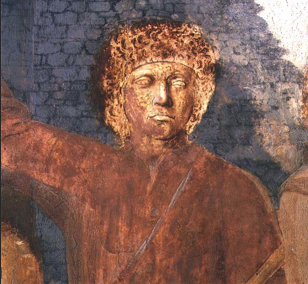 Detail of Nativity, detail, early 1480s by Piero della Francesca