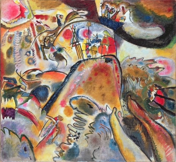 Detail of Small Pleasures, 1913 by Wassily Kandinsky
