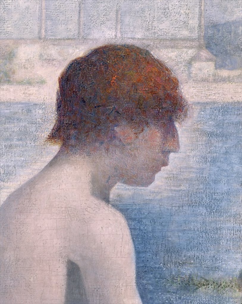 Detail of Bathers at Asnieres, 1884 by Georges Pierre Seurat
