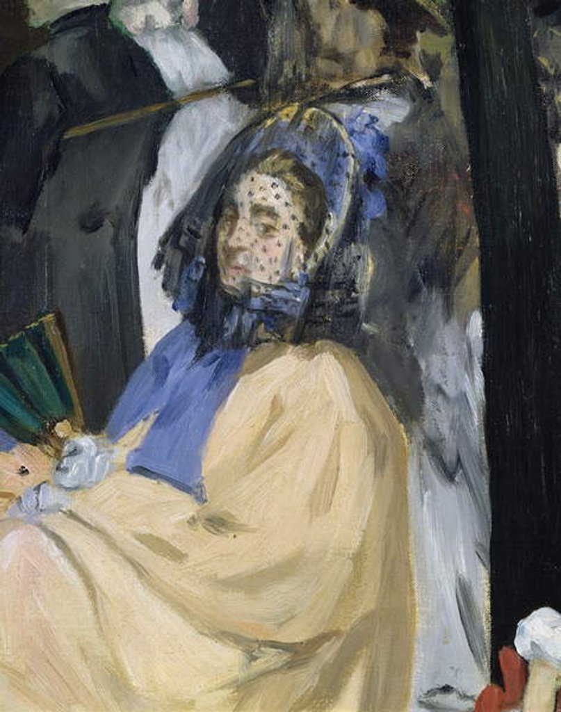 Detail of Music in the Tuileries Gardens by Edouard Manet