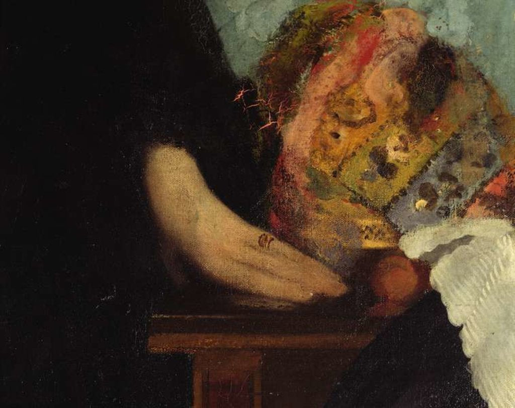 Detail of The Bellelli Family, detail of hands, 1858-67 by Edgar Degas