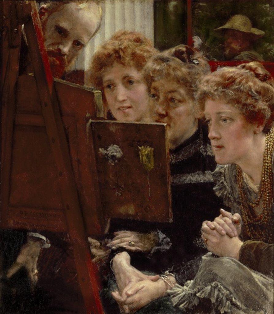 Detail of A Family Group, 1896 by Lawrence Alma-Tadema