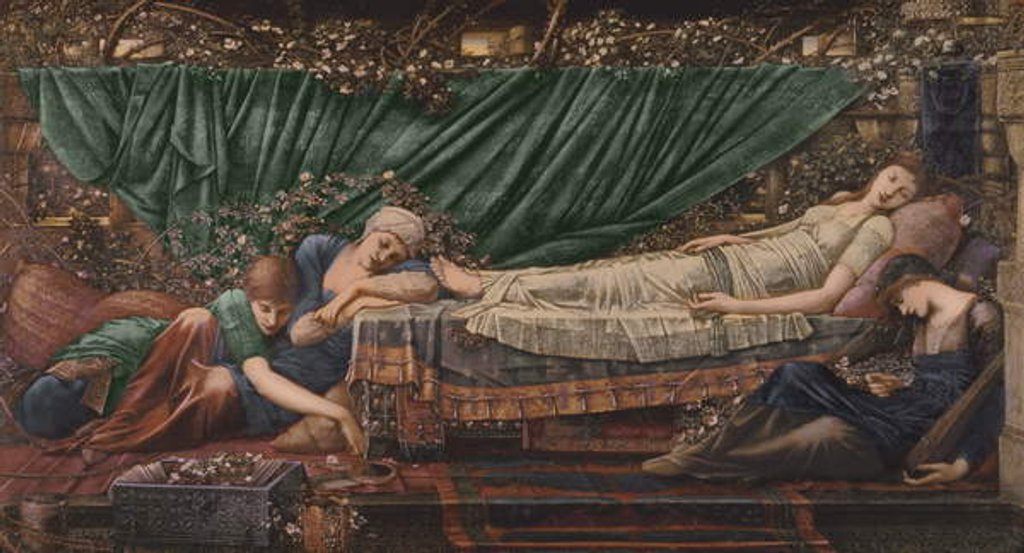 Detail of The Sleeping Beauty, 1870-90 by Edward Coley Burne-Jones