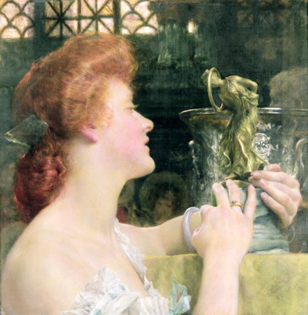 Detail of The Golden Hour, 1908 by Lawrence Alma-Tadema
