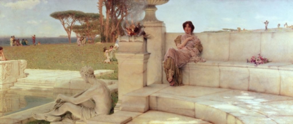 Detail of The Voice of Spring, 1908 by Lawrence Alma-Tadema