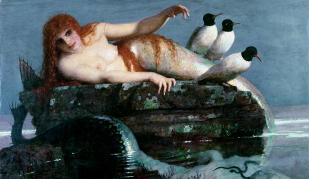 Detail of Meerestille, 1886-87 by Arnold Bocklin