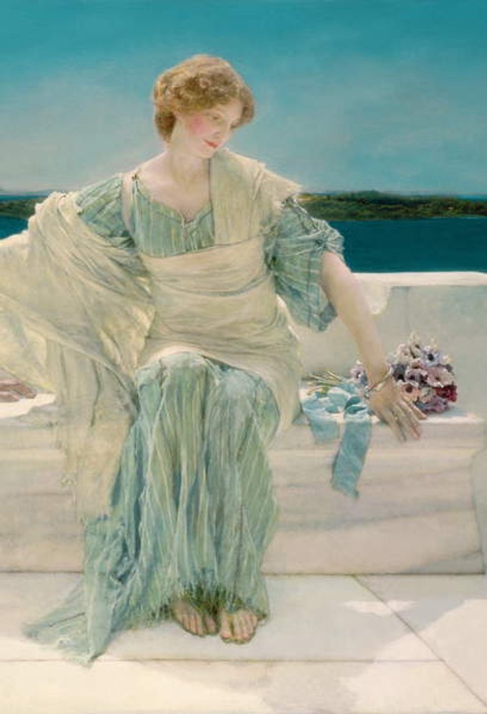 Detail of Ask me no more, 1906 by Lawrence Alma-Tadema