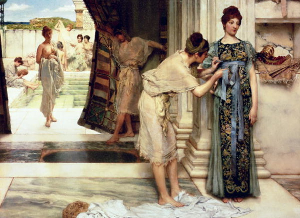 Detail of The Frigidarium, 1890 by Lawrence Alma-Tadema