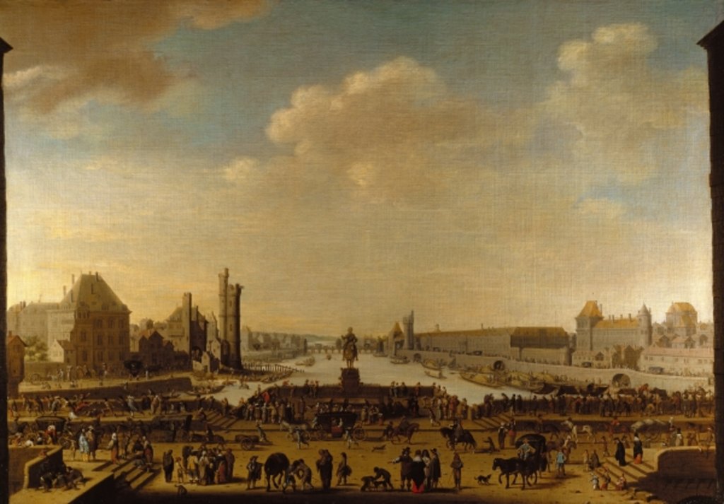 Detail of View of Paris from the Pointe de la Cite by Theodor Matham