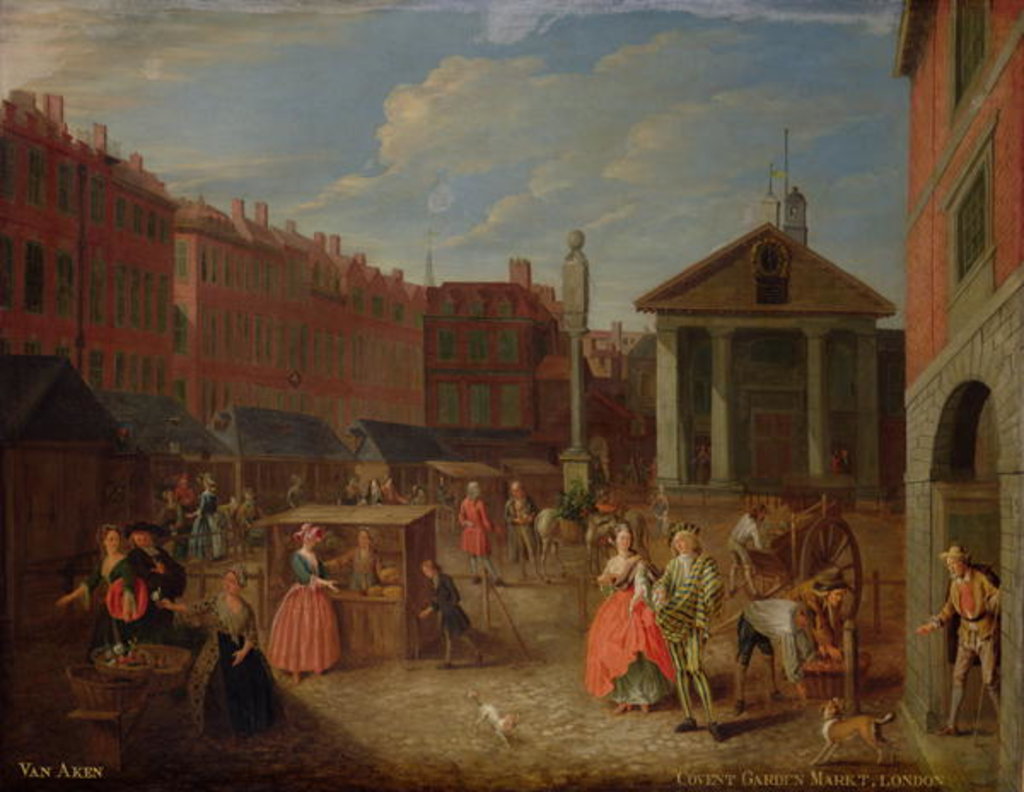 Detail of View of Covent Garden by Joseph van Aken