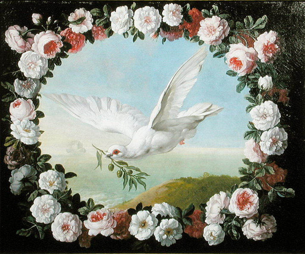Detail of An Allegory of the Flood 'The Sacred Dove,' 1721 by Pieter Casteels
