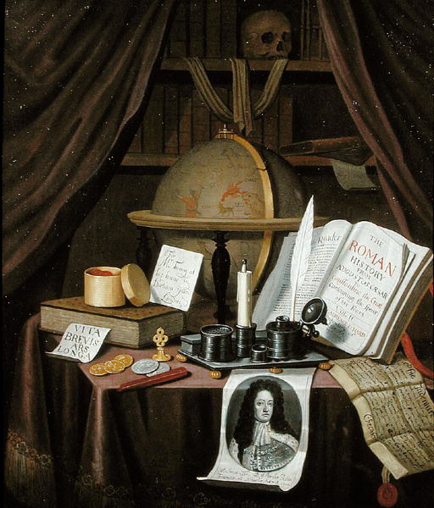 Detail of Still Life with Documents by John Turing