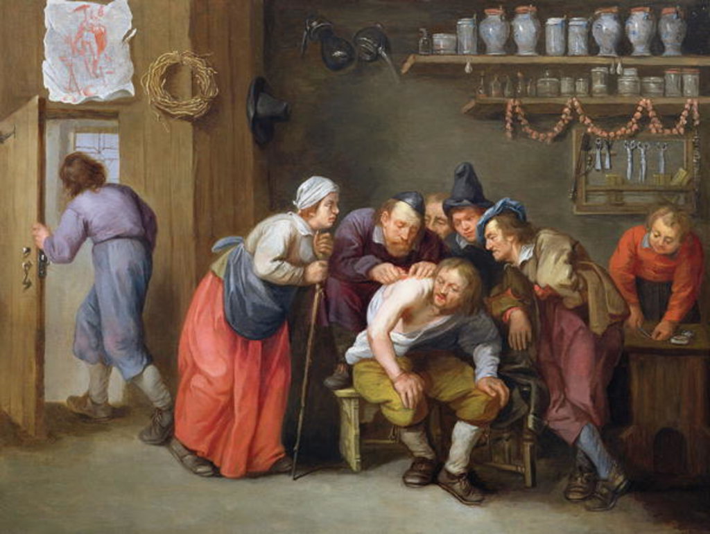 Detail of The Quack Doctor's Surgery by Adriaen Rombouts