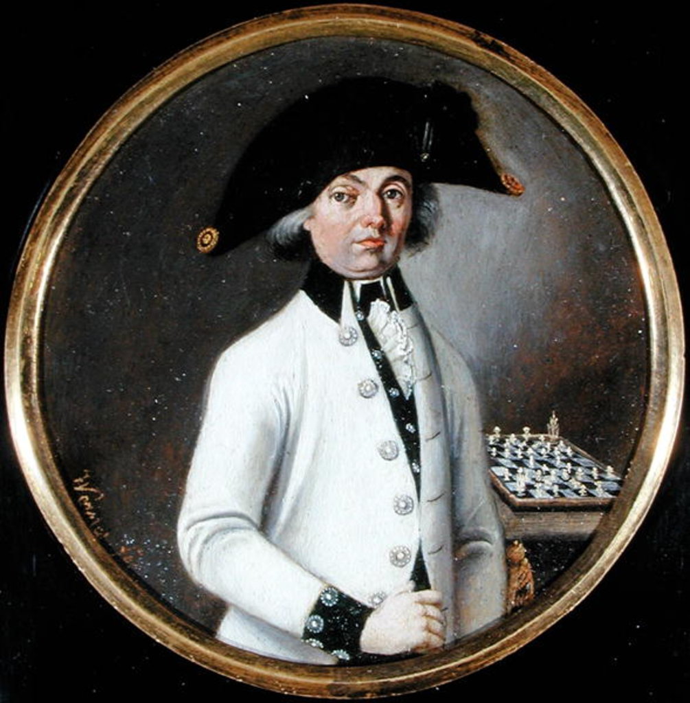 Detail of Portrait of a Gentleman Chess Player by Johann Werner