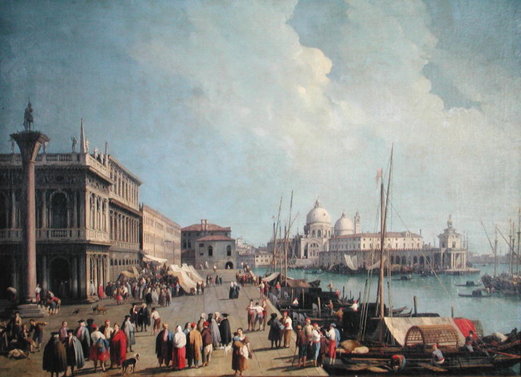 Detail of Santa Maria della Salute by Antonio Canaletto
