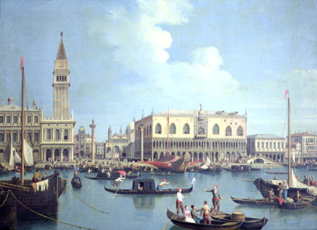 Detail of A View of the Grand Canal by Antonio Canaletto