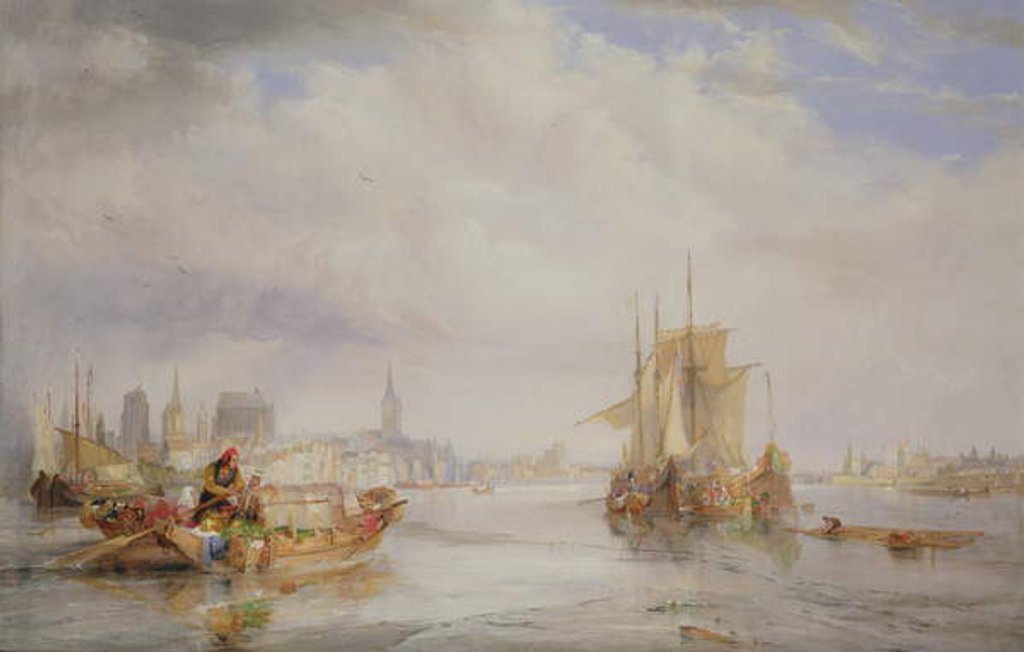 Detail of Cologne on the Rhine, 1835 by George Balmer