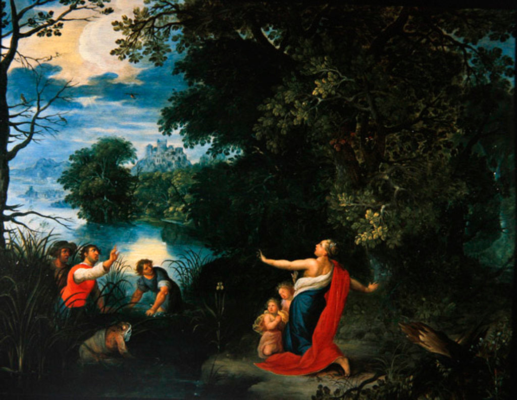 Detail of Latona and the Frogs by Abraham Govaerts