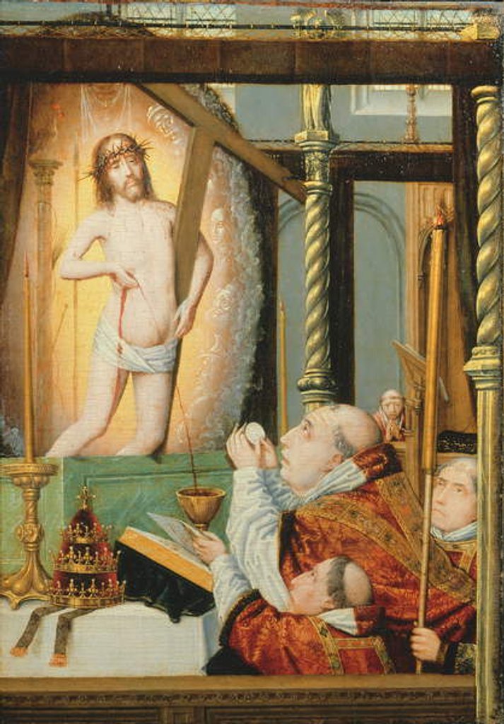 Detail of Mass of St Gregory, c.1510 by Flemish School