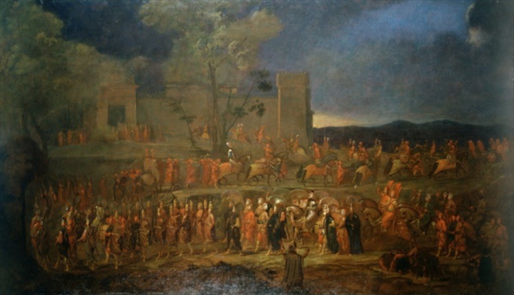 Detail of The Sultan of Turkey by Jean Baptiste Vanmour