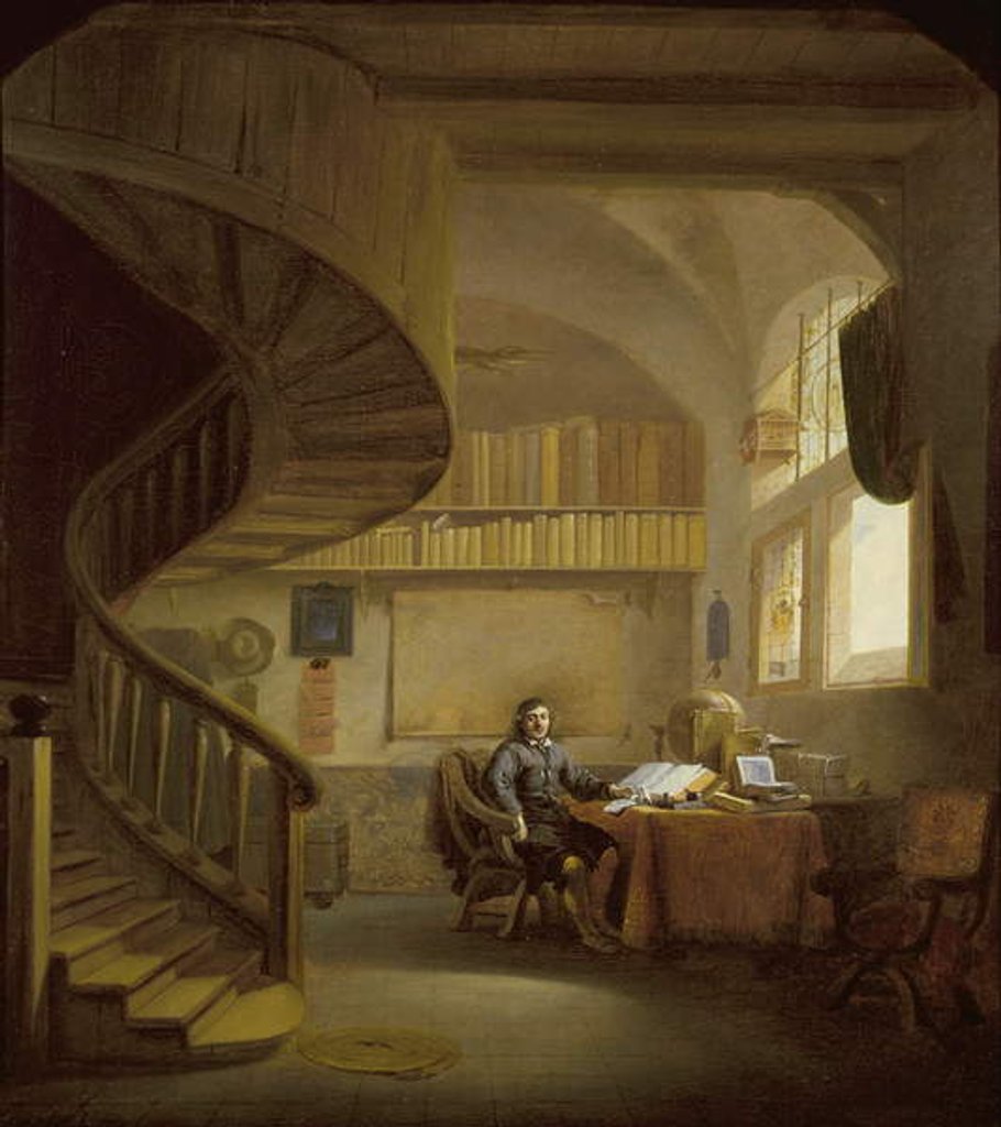Detail of The Interior of a Study with a Philosopher by Willem Schellinks