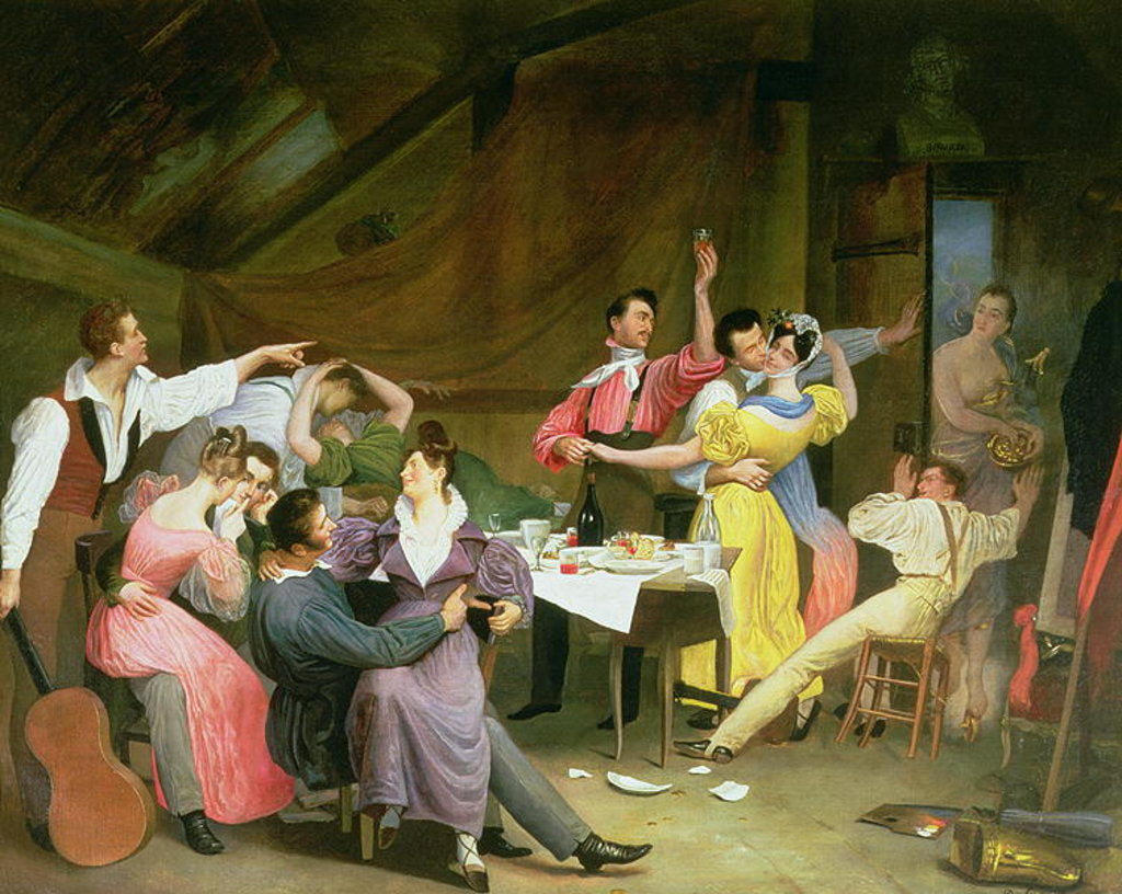 Detail of Bohemia, 1831 by Sebastien Dulac