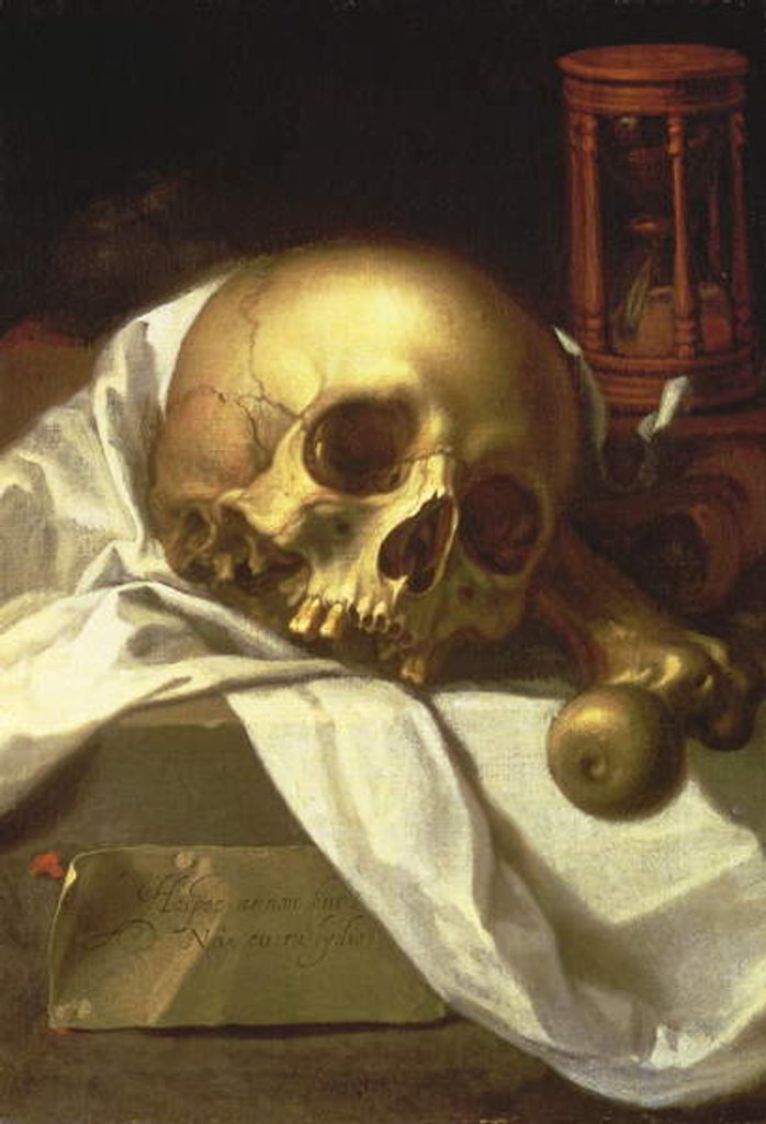 Detail of Vanitas by Abraham Bloemaert