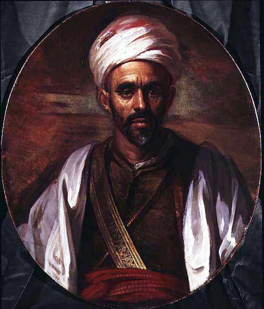 Detail of Portrait of an Eastern Merchant by English School