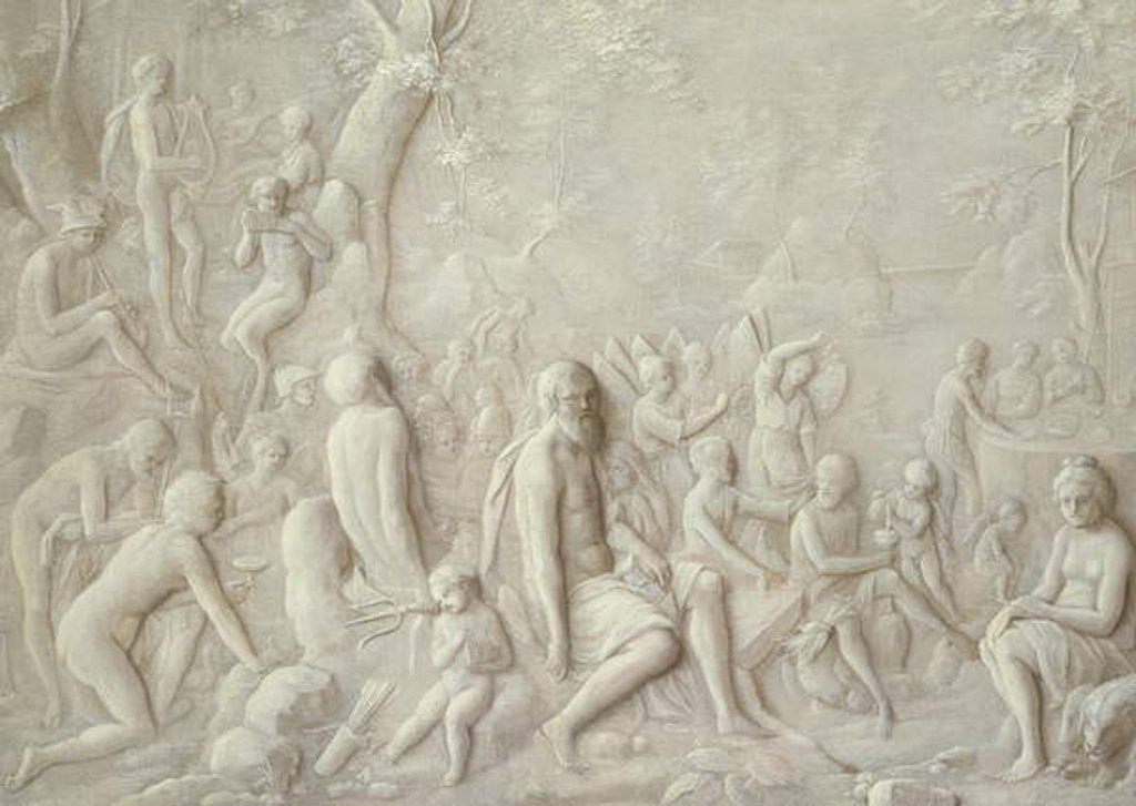 Detail of A Bacchanalian Scene by Hendrick Kellner