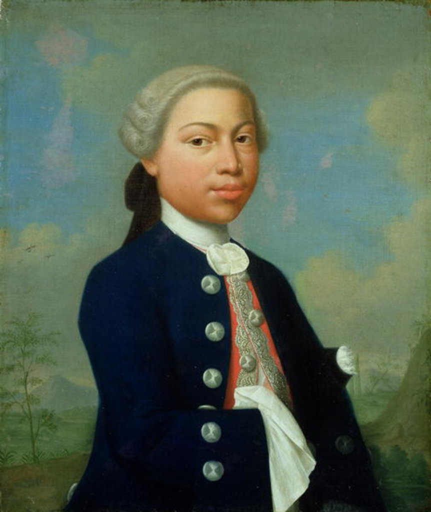 Detail of Portrait of a Young North African Moor by Diderick Herman Cuypers