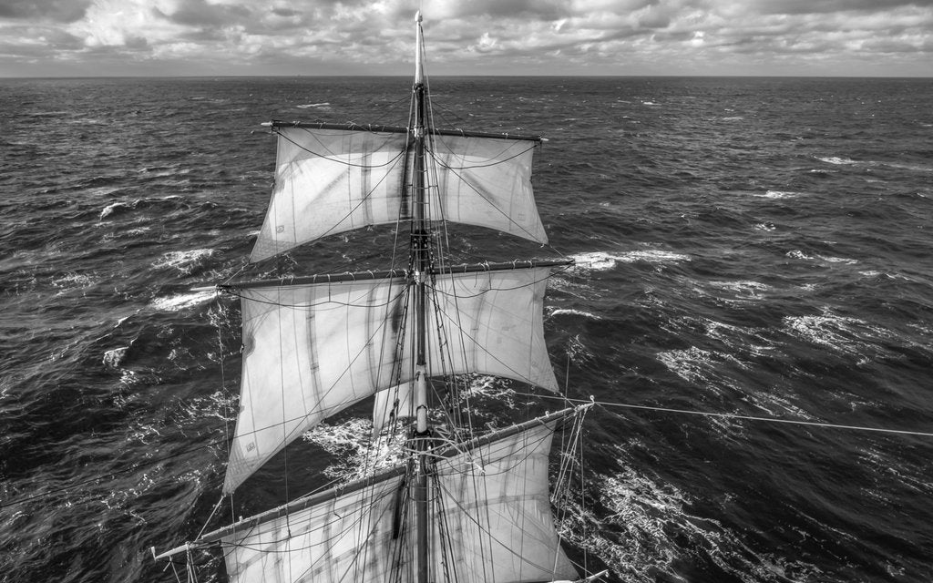 Detail of Brig Morgenster by Richard Sibley