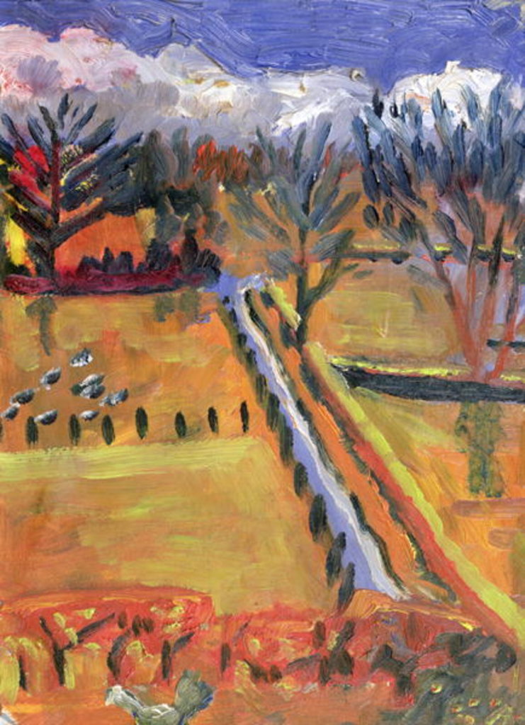 Detail of Blue Road, Hereford, 1998 by Robert Hobhouse