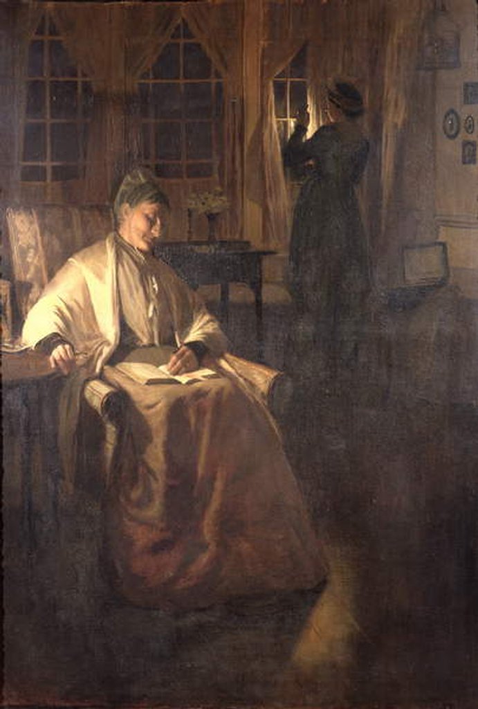 Detail of Her Signal, c.1892 by Norman Garstin