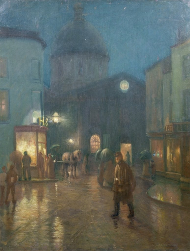Detail of A Steady Drizzle by Norman Garstin