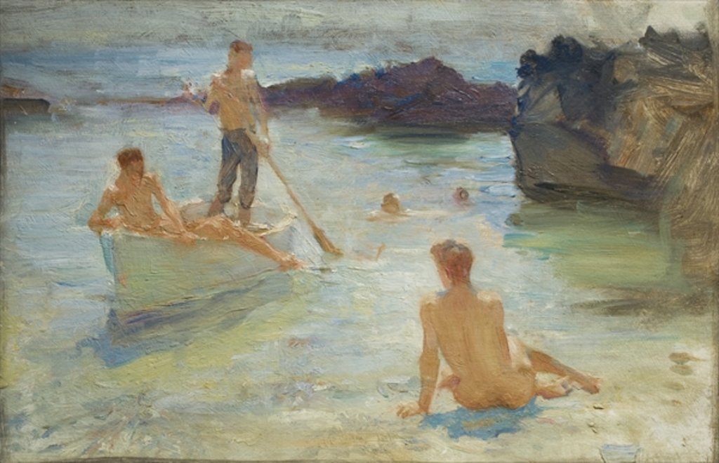 Detail of Study for Morning Splendour, c.1921 by Henry Scott Tuke
