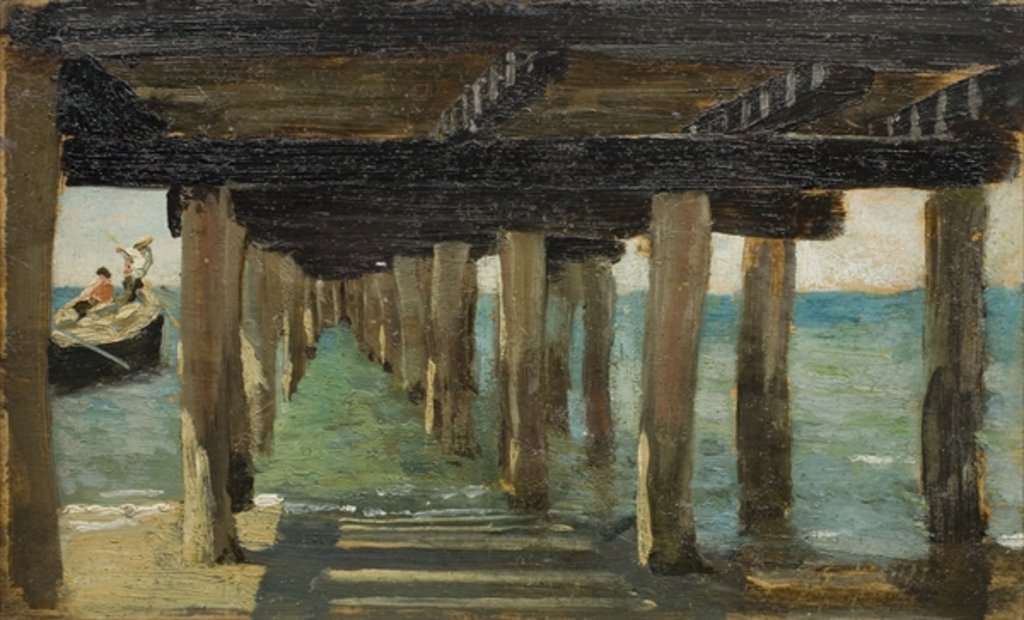 Detail of Under the Jetty by Henry Scott Tuke