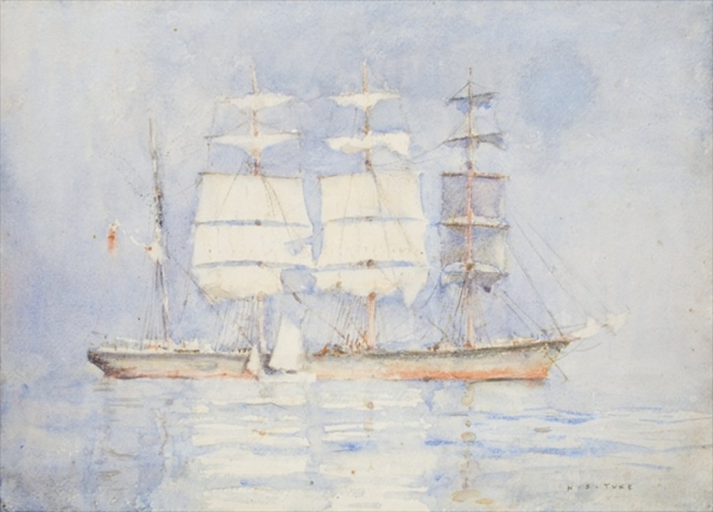 Detail of In Falmouth Bay by Henry Scott Tuke