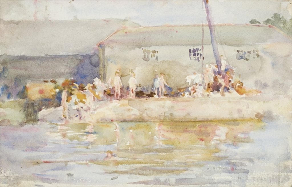 Detail of Quay Scamps, 1896 by Henry Scott Tuke